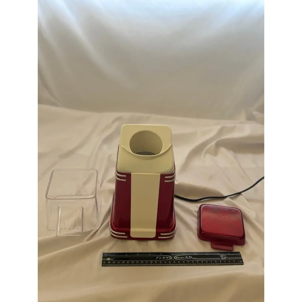 Nostalgia Electrics Mini Retro Popcorn Maker RHP310 Red Hot Air Popper 1950s
